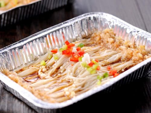 湖口锡纸烤金针菇